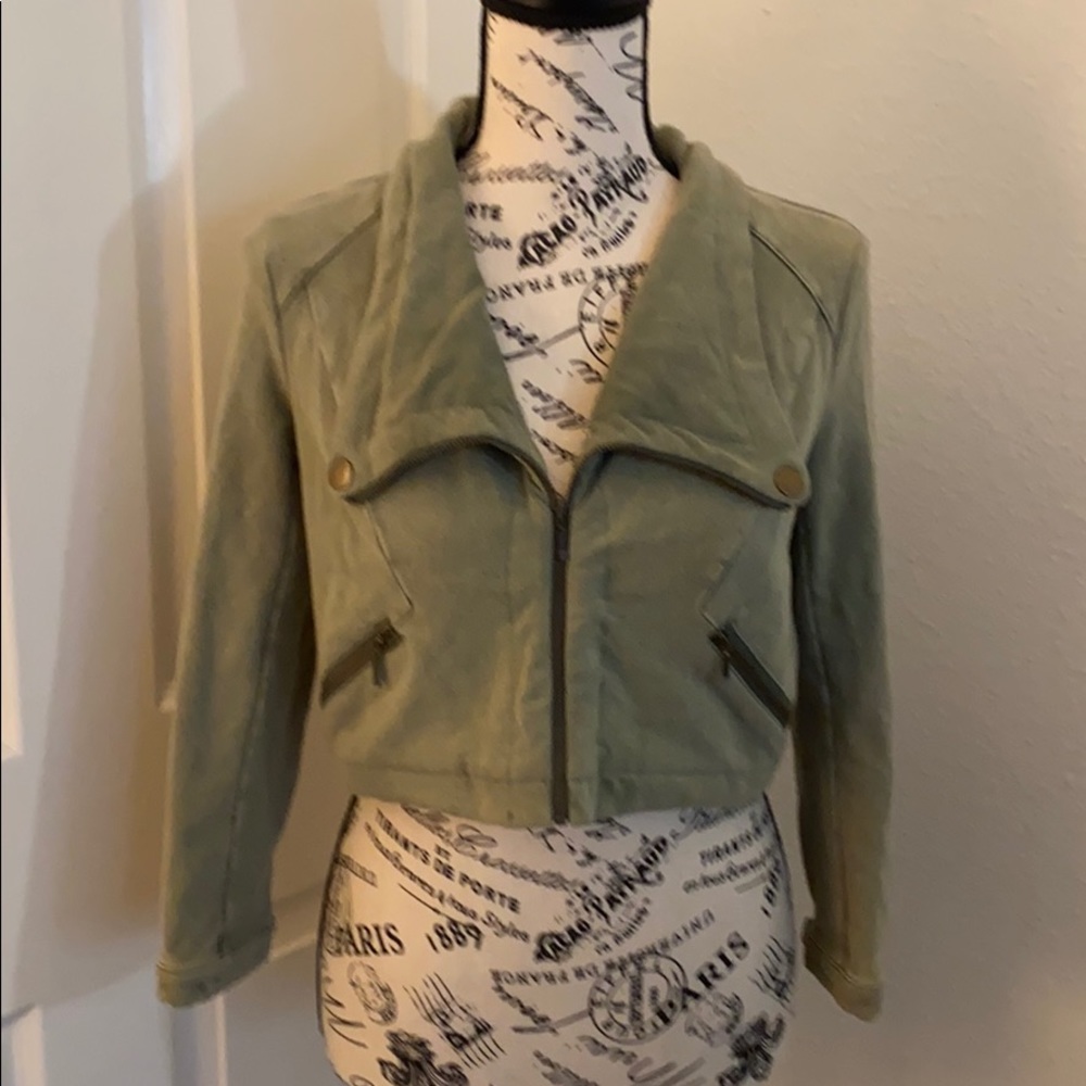 INC International Concepts Zipper Crop Jacket - Picture 2 of 8